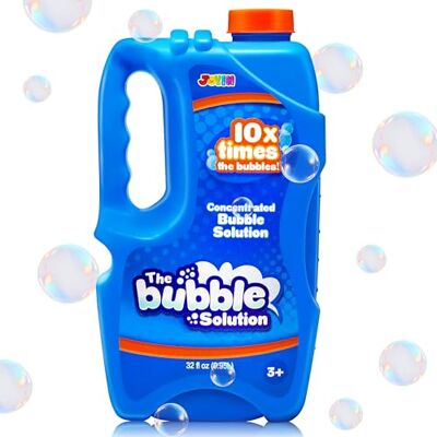 JOYIN Recharge concentrée pour Bulles de Savon 950 ML, Jusqu’à 9,5 L de Solution, pour Machine à Bulles, Pistolet à Bulles et Baguettes, fêtes d’Enfants et Jeux en extérieur - Publicité JOYIN Recharge concentrée pour Bulles de Savon 950 ML, Jusqu’à 9,5 L de Solution, pour Machine à Bulles, Pistolet à Bulles et Baguettes, fêtes d’Enfants et Jeux en extérieur - Publicité
