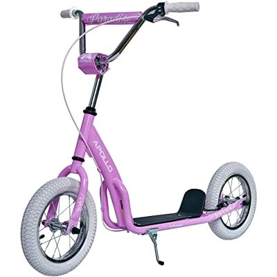 Apollo Trottinette Enfants Retro Paradise, Grande Roues, 12,5 Pouces Pneus Gonflables, Ado, Vintage, avec Large Surface de Marche - Publicité Apollo Trottinette Enfants Retro Paradise, Grande Roues, 12,5 Pouces Pneus Gonflables, Ado, Vintage, avec Large Surface de Marche - Publicité