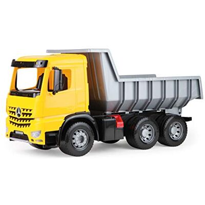 LENA 02031 Camion-benne géant Actros 63 cm, 3 axes avec capacité de charge solide et benne verrouillable - Publicité LENA 02031 Camion-benne géant Actros 63 cm, 3 axes avec capacité de charge solide et benne verrouillable - Publicité