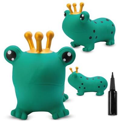 Sun Animal Sauteur Gonflable, Jouet Enfant 1 an pour l'intérieur et l'extérieur, Design Ergonomique, Pompe Manuelle Incluse (Grenouille Verte) - Publicité Sun Animal Sauteur Gonflable, Jouet Enfant 1 an pour l'intérieur et l'extérieur, Design Ergonomique, Pompe Manuelle Incluse (Grenouille Verte) - Publicité
