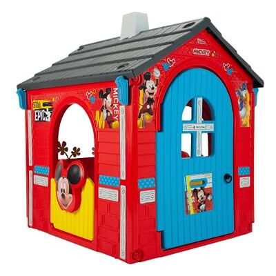 INJUSA Maison de Jouet Mickey Mouse pour Enfants +3 Ans Cabane Exterieur de Jardin en Plastique avec 3 Portes d'Entrée 1 Fenêtre Licence Disney Couleur Rouge - Publicité INJUSA Maison de Jouet Mickey Mouse pour Enfants +3 Ans Cabane Exterieur de Jardin en Plastique avec 3 Portes d'Entrée 1 Fenêtre Licence Disney Couleur Rouge - Publicité