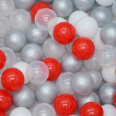 LittleTom Lot de 200 balles colorées pour Piscine à balles 5,5 cm Balles de Jeu pour Enfants Jouet pour bébé pour Piscine à balles, Tente, château rebondissant Balles en Plastique - Publicité LittleTom Lot de 200 balles colorées pour Piscine à balles 5,5 cm Balles de Jeu pour Enfants Jouet pour bébé pour Piscine à balles, Tente, château rebondissant Balles en Plastique - Publicité