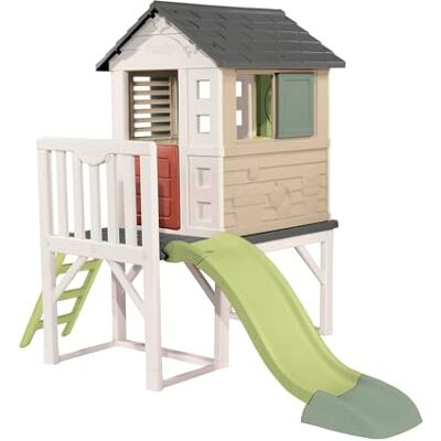 Maison de jeu Smoby - Maison colorée avec véranda, escalier et toboggan - Publicité Maison de jeu Smoby - Maison colorée avec véranda, escalier et toboggan - Publicité