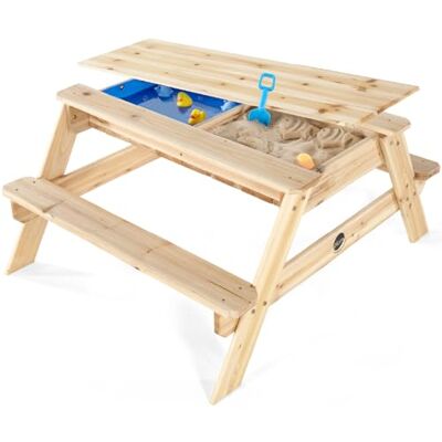 Plum Table de pique-nique en bois avec sable et eau Surfside - Publicité Plum Table de pique-nique en bois avec sable et eau Surfside - Publicité