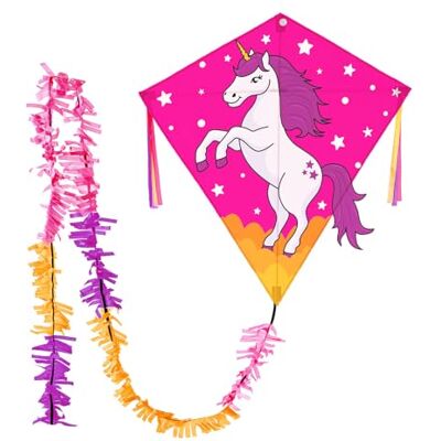 Wolkenstürmer Cerf-Volant pour Enfants Eddy, Lucky Licorne, Cerf-Volant monofil pour Enfants à partir de 3 Ans - Publicité Wolkenstürmer Cerf-Volant pour Enfants Eddy, Lucky Licorne, Cerf-Volant monofil pour Enfants à partir de 3 Ans - Publicité
