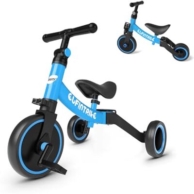 besrey 5 en 1 Tricycle Vélo Enfant, bébé évolutif 1-4 Ans, Draisienne,Vélo sans Pédale, Bleu - Publicité besrey 5 en 1 Tricycle Vélo Enfant, bébé évolutif 1-4 Ans, Draisienne,Vélo sans Pédale, Bleu - Publicité