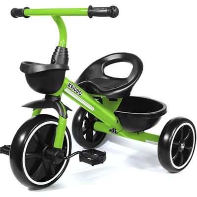 KRIDDO Tricycle Enfant 3 Ans, Vélo Enfant de 24 Mois à 5 Ans, Tricycle bébé de 2,5 à 5 Ans, Cadeau tricycles pour Tout-Petits pour Les 2-4 Ans, Vert - Publicité KRIDDO Tricycle Enfant 3 Ans, Vélo Enfant de 24 Mois à 5 Ans, Tricycle bébé de 2,5 à 5 Ans, Cadeau tricycles pour Tout-Petits pour Les 2-4 Ans, Vert - Publicité
