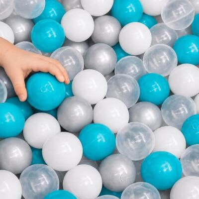LittleTom Lot de 200 balles colorées pour Piscine à balles 5,5 cm Balles de Jeu pour Bébé et Piscine Jouet pour Bébé Balles gonflables - Publicité LittleTom Lot de 200 balles colorées pour Piscine à balles 5,5 cm Balles de Jeu pour Bébé et Piscine Jouet pour Bébé Balles gonflables - Publicité