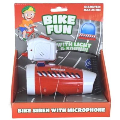 Johntoy Jouetprive-Bike Fun Bicycle Siren Fire Brigade with Microphone - Publicité Johntoy Jouetprive-Bike Fun Bicycle Siren Fire Brigade with Microphone - Publicité