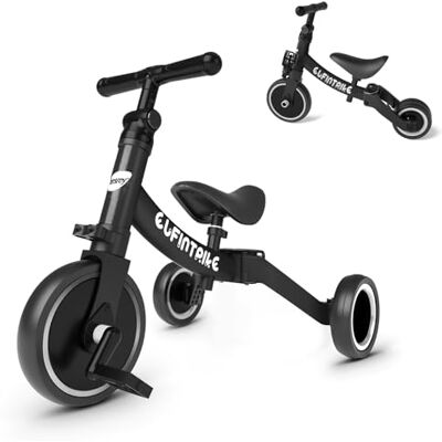 besrey 5 en 1 Tricycle Enfant bébé évolutif 1-4 Ans,Vélo Draisienne,Vélo sans Pédale,Noir - Publicité besrey 5 en 1 Tricycle Enfant bébé évolutif 1-4 Ans,Vélo Draisienne,Vélo sans Pédale,Noir - Publicité