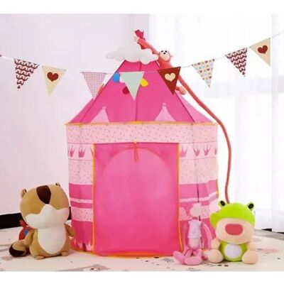 Tente pour enfants Kruzzel - Rose, Château, Légère - Publicité Tente pour enfants Kruzzel - Rose, Château, Légère - Publicité