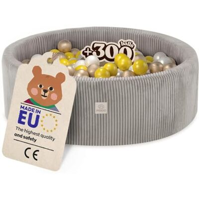 MISIOO Piscine à balles avec rembourrage en mousse – 90 x 30 cm – 300 balles – Balles de piscine à balles de qualité supérieure pour enfants – Jouet doux et sûr – Lavable - Publicité MISIOO Piscine à balles avec rembourrage en mousse – 90 x 30 cm – 300 balles – Balles de piscine à balles de qualité supérieure pour enfants – Jouet doux et sûr – Lavable - Publicité