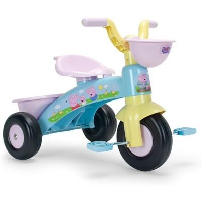 INJUSA Tricycle Enfant 1-3 Ans Trico Max Peppa Pig – Tricycle Bébé avec Pédales, Double Panier Avant et Arrière, Roues Stables, Siège Ergonomique, Léger et Compact - Publicité INJUSA Tricycle Enfant 1-3 Ans Trico Max Peppa Pig – Tricycle Bébé avec Pédales, Double Panier Avant et Arrière, Roues Stables, Siège Ergonomique, Léger et Compact - Publicité