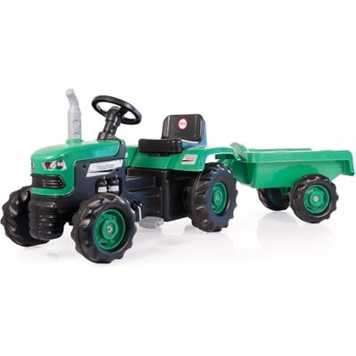 DOLU Tracteur à pousser avec remorque pour enfants, tracteur à pédales pour les tout-petits à partir de 3 ans, jouet idéal pour l'intérieur et l'extérieur avec klaxon de travail - Publicité DOLU Tracteur à pousser avec remorque pour enfants, tracteur à pédales pour les tout-petits à partir de 3 ans, jouet idéal pour l'intérieur et l'extérieur avec klaxon de travail - Publicité