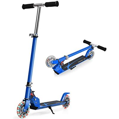 COSTWAY Trottinette Enfant Pliable avec Roulement ABEC-9 & 2 Roues Clignotantes 120mm, Trottinette Pro Enfants avec 3 Hauteurs Réglables & Béquille, Scooter, Charge 70kg pour 5-13 Ans - Publicité COSTWAY Trottinette Enfant Pliable avec Roulement ABEC-9 & 2 Roues Clignotantes 120mm, Trottinette Pro Enfants avec 3 Hauteurs Réglables & Béquille, Scooter, Charge 70kg pour 5-13 Ans - Publicité