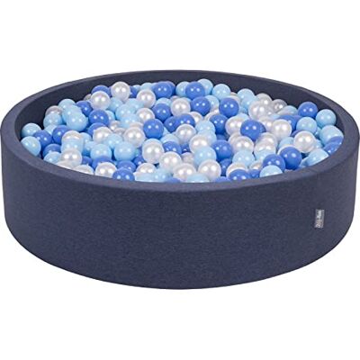 KiddyMoon Piscine À Balles pour Bébé Rond 120X30cm/200 Balles 7Cm Grande Fosses À Boules Jouet Enfant, Bleu Foncé:Baby Blue/Bleu/Perle - Publicité KiddyMoon Piscine À Balles pour Bébé Rond 120X30cm/200 Balles 7Cm Grande Fosses À Boules Jouet Enfant, Bleu Foncé:Baby Blue/Bleu/Perle - Publicité