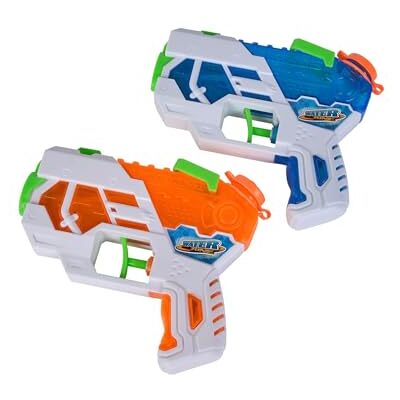 Ensemble de 2 Pistolets à Eau Waterzone Dual Blaster - 4m Range, 75ml Tank, Pour Enfants 3+ - Simba - Publicité Ensemble de 2 Pistolets à Eau Waterzone Dual Blaster - 4m Range, 75ml Tank, Pour Enfants 3+ - Simba - Publicité