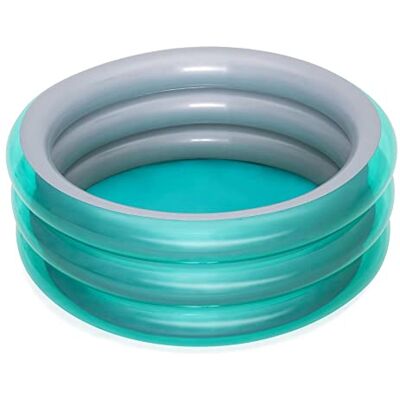 Bestway ® Φ59 x H21/Φ1.50m x H53cm Big Metallic 3-Ring Pool - Publicité Bestway ® Φ59 x H21/Φ1.50m x H53cm Big Metallic 3-Ring Pool - Publicité
