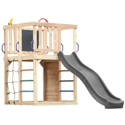 AXI Sam Aire De Jeux en Bois, Toboggan Gris Structure d'escalade pour Enfants avec Mur d'escalade, Filet Et Barres De Suspension Accessoires Inclus Équipement De Jeux pour Le Jardin - Publicité AXI Sam Aire De Jeux en Bois, Toboggan Gris Structure d'escalade pour Enfants avec Mur d'escalade, Filet Et Barres De Suspension Accessoires Inclus Équipement De Jeux pour Le Jardin - Publicité