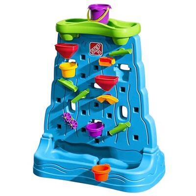 Step2 Waterfall Discovery Wall Table d'eau en Plastique Bleue Table d'Eau avec Roue à Eau & Set 13 Pièces - Publicité Step2 Waterfall Discovery Wall Table d'eau en Plastique Bleue Table d'Eau avec Roue à Eau & Set 13 Pièces - Publicité
