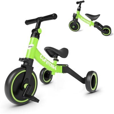 besrey 5 en 1 Tricycle Vélo Enfant,Tricycle bébé évolutif 1-4 Ans,Vélo Draisienne,Vélo sans Pédale,Vert - Publicité besrey 5 en 1 Tricycle Vélo Enfant,Tricycle bébé évolutif 1-4 Ans,Vélo Draisienne,Vélo sans Pédale,Vert - Publicité