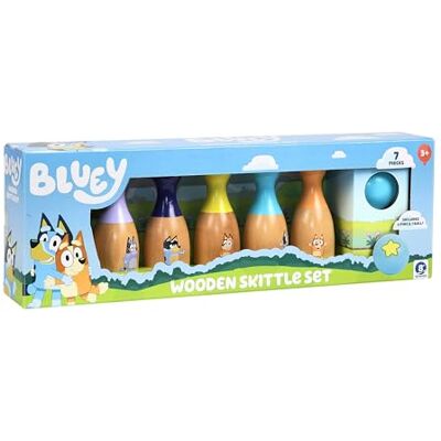 BLUEY - Wooden Bowling Skittles Set - Intérieur - Jouet - Publicité BLUEY - Wooden Bowling Skittles Set - Intérieur - Jouet - Publicité