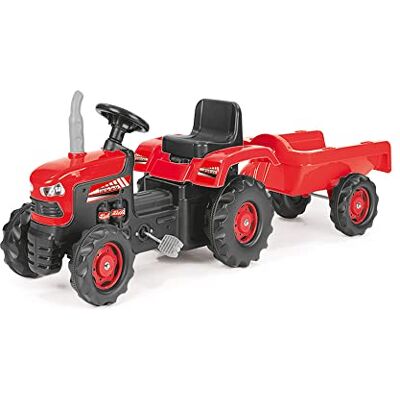 DOLU Tracteur avec remorque, pédales - Publicité DOLU Tracteur avec remorque, pédales - Publicité