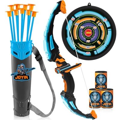 JOYIN Ensemble de Jouets de tir à l'arc avec Arc Lumineux, 9 ventouses, cibles et carquois pour Enfants - Publicité JOYIN Ensemble de Jouets de tir à l'arc avec Arc Lumineux, 9 ventouses, cibles et carquois pour Enfants - Publicité