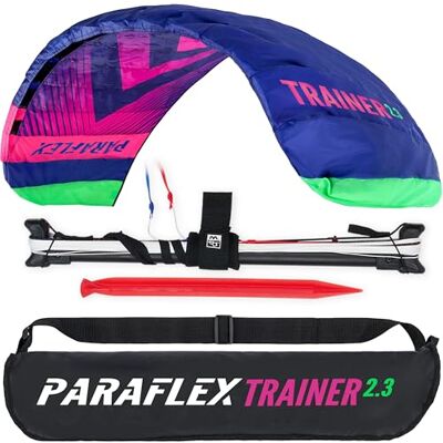 Wolkenstürmer Paraflex Trainer 2.3 Aile de Kitesurf Rose Fluo 3 Lignes cerf-Volant en complément Mountain Board Aile de Traction - Publicité Wolkenstürmer Paraflex Trainer 2.3 Aile de Kitesurf Rose Fluo 3 Lignes cerf-Volant en complément Mountain Board Aile de Traction - Publicité