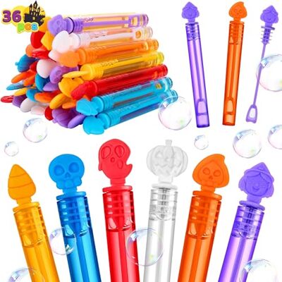 JOYIN Lot de 36 baguettes à bulles pour Halloween, mini bulles pour enfants, jouets à bulles en vrac, cadeaux de fête d'Halloween, sacs à friandises, utilisation en extérieur et en intérieur, prix de - Publicité JOYIN Lot de 36 baguettes à bulles pour Halloween, mini bulles pour enfants, jouets à bulles en vrac, cadeaux de fête d'Halloween, sacs à friandises, utilisation en extérieur et en intérieur, prix de - Publicité