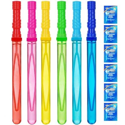 JOYIN 12 Flacons de Bulles de Savon 35cm Assortiments de Baguette à Bulles avec 12 Pack de 12 ML de Solution de Bulle Concentrée Recharge Paquet Super Valeur de Bonbonnière - Publicité JOYIN 12 Flacons de Bulles de Savon 35cm Assortiments de Baguette à Bulles avec 12 Pack de 12 ML de Solution de Bulle Concentrée Recharge Paquet Super Valeur de Bonbonnière - Publicité