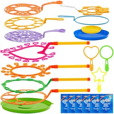 JOYIN 19 pièces de Set de 53cm Baguettes à Bulles géantes en Gros, 6 pièces Solution à Bulles, kit de Baguettes à Bulles géantes pour Enfants, été, Jeux d'extérieur, fête et Jeux, Cadeaux de fête. Publicité JOYIN 19 pièces de Set de 53cm Baguettes à Bulles géantes en Gros, 6 pièces Solution à Bulles, kit de Baguettes à Bulles géantes pour Enfants, été, Jeux d'extérieur, fête et Jeux, Cadeaux de fête. Publicité