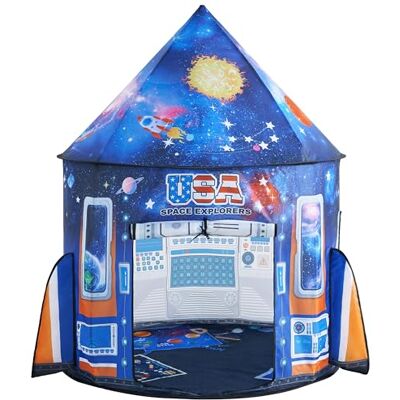 JOYIN Tente de jeu spatiale pour enfants Tente de jeu imaginative avec motif interactif de jeu d'espace - Publicité JOYIN Tente de jeu spatiale pour enfants Tente de jeu imaginative avec motif interactif de jeu d'espace - Publicité