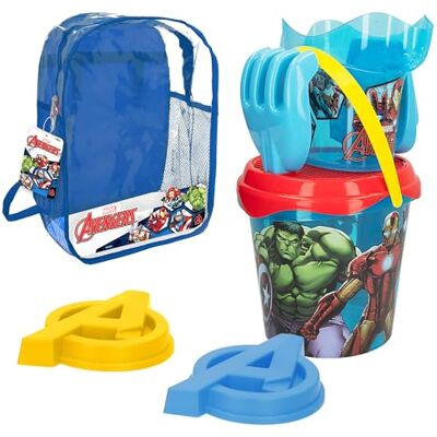 COLORBABY 77380 Marvel Avengers Set de Plage pour Enfant avec Pelle, râteau, arrosoir et Accessoires, Sac à Dos de Plage Marvel pour Enfants - Publicité COLORBABY 77380 Marvel Avengers Set de Plage pour Enfant avec Pelle, râteau, arrosoir et Accessoires, Sac à Dos de Plage Marvel pour Enfants - Publicité