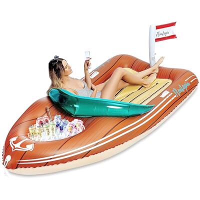 JOYIN Flotteur Gonflable Bateau de Piscine avec Le Refroidisseur Renforcé, Radeau de Salon de Partie de Piscine d'été, Jouets de décorations - Publicité JOYIN Flotteur Gonflable Bateau de Piscine avec Le Refroidisseur Renforcé, Radeau de Salon de Partie de Piscine d'été, Jouets de décorations - Publicité