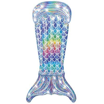 Bestway® 6'4" x 40"/1.93m x 1.01m Iridescent Mermaid Tail Lounge - Publicité Bestway® 6'4" x 40"/1.93m x 1.01m Iridescent Mermaid Tail Lounge - Publicité