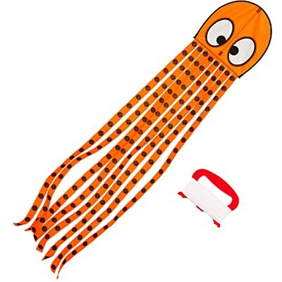 Wolkenstürmer Wolkensturmer Olli Octopus Single Line Cerf-Volant pour Enfant 50 x 200 cm - Publicité Wolkenstürmer Wolkensturmer Olli Octopus Single Line Cerf-Volant pour Enfant 50 x 200 cm - Publicité