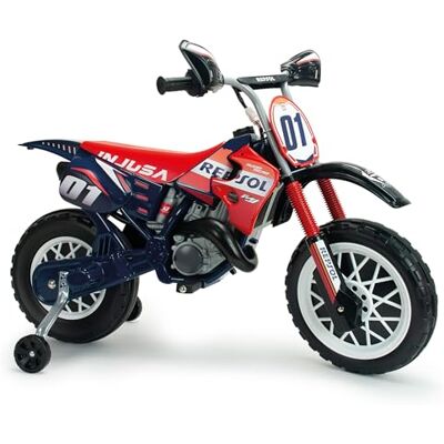 INJUSA Moto électrique pour enfants 3 ans 4 ans 5 ans Repsol 6 V Bleu – Moto à batterie pour enfants avec roues de soutien Poignée d'accélérateur 5-6 km/h – - Publicité INJUSA Moto électrique pour enfants 3 ans 4 ans 5 ans Repsol 6 V Bleu – Moto à batterie pour enfants avec roues de soutien Poignée d'accélérateur 5-6 km/h – - Publicité