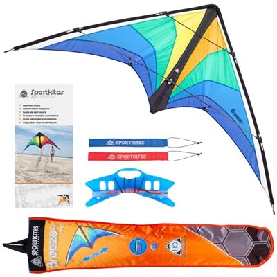 HQ Breezo – Cerf-Volant Pilotable Polyvalent Freeze – Envergure 117 cm – Polyester Ripstop – Enfant & Adulte – Dès 10 Ans - Publicité HQ Breezo – Cerf-Volant Pilotable Polyvalent Freeze – Envergure 117 cm – Polyester Ripstop – Enfant & Adulte – Dès 10 Ans - Publicité