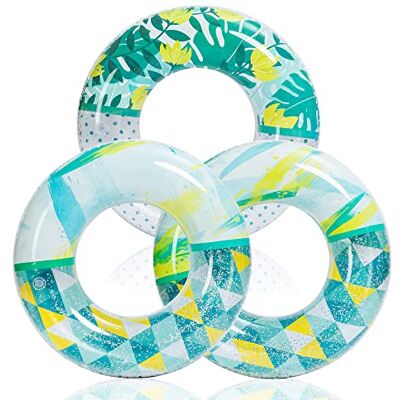 JOYIN Flotteurs de Piscine gonflables avec Paillettes 32.5" /82.55cm(3 Packs), Tubes de flotteurs de Piscine pour la Piscine, Les Enfants, Les Adultes, la Plage et l'extérieur. Publicité JOYIN Flotteurs de Piscine gonflables avec Paillettes 32.5" /82.55cm(3 Packs), Tubes de flotteurs de Piscine pour la Piscine, Les Enfants, Les Adultes, la Plage et l'extérieur. Publicité