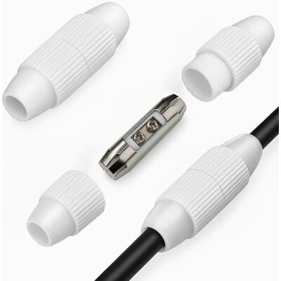 HB-DIGITAL Câble coaxial ou câble d'antenne Connecteur démontable IEC Raccord coaxial Rallonge d'antenne Raccord vissé Pour satellite Blanc Avec contacts nickelés Court - Publicité HB-DIGITAL Câble coaxial ou câble d'antenne Connecteur démontable IEC Raccord coaxial Rallonge d'antenne Raccord vissé Pour satellite Blanc Avec contacts nickelés Court - Publicité