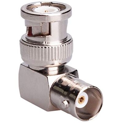 Keple Adaptateur BNC à angle droit de 90 °, connecteur coaxial femelle vers mâle, adaptateur d'angle de câble coaxial SDI pour caméra de sécurité CCTV, antenne radio DVI DAB CB - Publicité Keple Adaptateur BNC à angle droit de 90 °, connecteur coaxial femelle vers mâle, adaptateur d'angle de câble coaxial SDI pour caméra de sécurité CCTV, antenne radio DVI DAB CB - Publicité