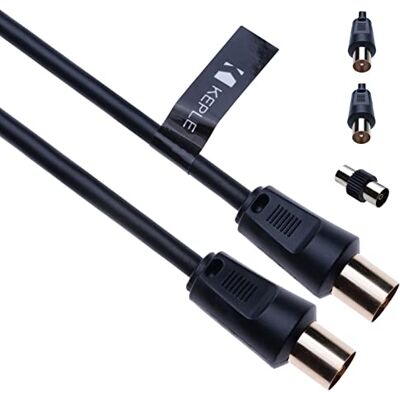 Keple Câble d'antenne récepteur satellite pour enregistreur de télévision par câble récepteur parabolique pour distributeur satellite barre de son TV, HDTV, radio, DVB-T, DVB-C, DVB-S, FM, DAB coaxial 3m - Publicité Keple Câble d'antenne récepteur satellite pour enregistreur de télévision par câble récepteur parabolique pour distributeur satellite barre de son TV, HDTV, radio, DVB-T, DVB-C, DVB-S, FM, DAB coaxial 3m - Publicité