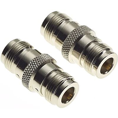 Keple Lot de 2 adaptateurs de type N femelle vers femelle – Type N femelle N-femelle de qualité supérieure pour amplificateur de cellule CB Ham Radio sans fil WiFi connecteur d'antenne RF – Lot de 2 - Publicité Keple Lot de 2 adaptateurs de type N femelle vers femelle – Type N femelle N-femelle de qualité supérieure pour amplificateur de cellule CB Ham Radio sans fil WiFi connecteur d'antenne RF – Lot de 2 - Publicité