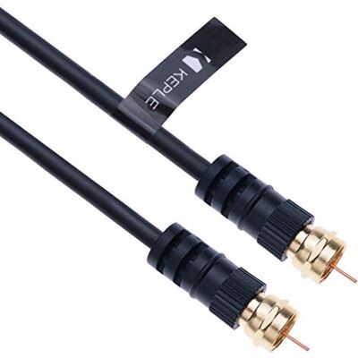 Keple Câble coaxial vers connecteur M-plug F-F broches pour satellite Sat Bosch SkyDSL Unitymedia TV HDTV DVB DVD Radio/Coax Antenne Freeview Coaxial Coax Antenne Adaptateur Câble TV – 3 m Noir - Publicité Keple Câble coaxial vers connecteur M-plug F-F broches pour satellite Sat Bosch SkyDSL Unitymedia TV HDTV DVB DVD Radio/Coax Antenne Freeview Coaxial Coax Antenne Adaptateur Câble TV – 3 m Noir - Publicité