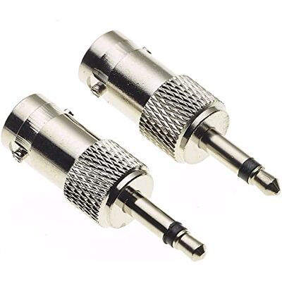 Keple BNC-Buchse auf 3,5 mm Mono-Klinkenstecker-Adapter weiblich TS männlich Stecker, DAB CB Radio Antenne Composite Adapter 1/8" vernickelt Stecker DVR und mehr 2 Stück - Publicité Keple BNC-Buchse auf 3,5 mm Mono-Klinkenstecker-Adapter weiblich TS männlich Stecker, DAB CB Radio Antenne Composite Adapter 1/8" vernickelt Stecker DVR und mehr 2 Stück - Publicité