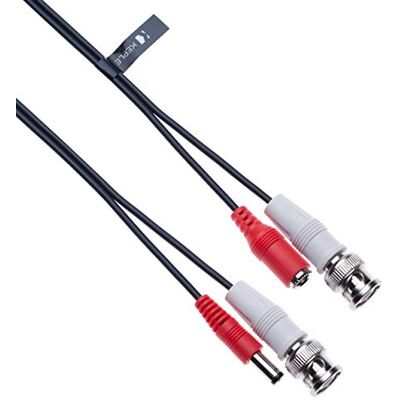 Keple Câble d'alimentation vidéo CCTV BNC DC (vidéo BNC + prise d'alimentation CC 2,1 mm) pour caméra de sécurité CCTV, surveillance à domicile, système de sécurité DVR, câble d'extension TV 5 m - Publicité Keple Câble d'alimentation vidéo CCTV BNC DC (vidéo BNC + prise d'alimentation CC 2,1 mm) pour caméra de sécurité CCTV, surveillance à domicile, système de sécurité DVR, câble d'extension TV 5 m - Publicité