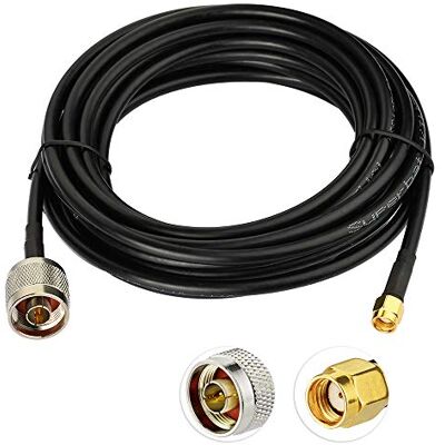 Superbat Câble RPSMA Mâle vers N Mâle 5m KSR195 50Ohm Rallonge Antenne WIFI Faible Perte pour Antenne, 3G 4G LTE, Radioamateur, CB, Cellulaire - Publicité Superbat Câble RPSMA Mâle vers N Mâle 5m KSR195 50Ohm Rallonge Antenne WIFI Faible Perte pour Antenne, 3G 4G LTE, Radioamateur, CB, Cellulaire - Publicité