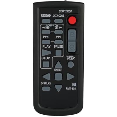 Kassionel Télécommande universelle de rechange compatible avec Sony DVD Handycam Caméscope RMT-835 HDR-CX520 HDR-CX520E HDR-CX520V HDR-CX520VE FDR-AX100 FDRAX100/B HDR-TD10 - Publicité Kassionel Télécommande universelle de rechange compatible avec Sony DVD Handycam Caméscope RMT-835 HDR-CX520 HDR-CX520E HDR-CX520V HDR-CX520VE FDR-AX100 FDRAX100/B HDR-TD10 - Publicité