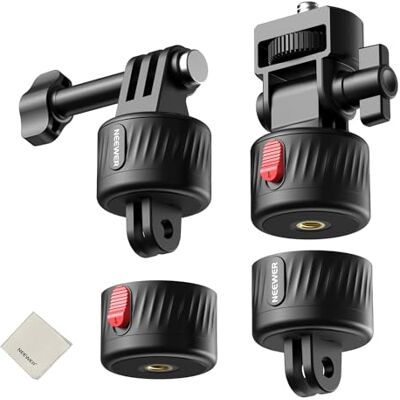 NEEWER Kit d'Accessoires de Montage pour Caméra d'action GP-24 pour Prise de Vue POV,Support Magnétique 4 en 1 à Dégage Rapide en ABS avec Filetage 1/4",Compatible avec GoPro DJI Osmo Action Insta360 - Publicité NEEWER Kit d'Accessoires de Montage pour Caméra d'action GP-24 pour Prise de Vue POV,Support Magnétique 4 en 1 à Dégage Rapide en ABS avec Filetage 1/4",Compatible avec GoPro DJI Osmo Action Insta360 - Publicité